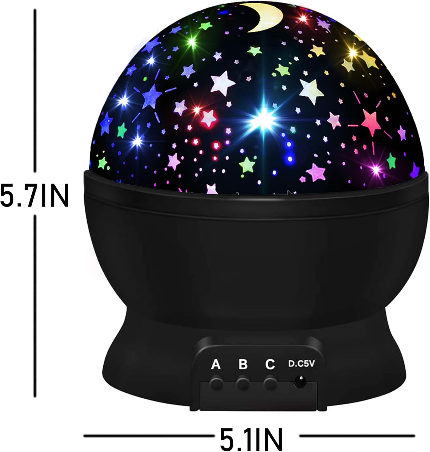 Gift for 3-8 Year Old Boys & Girls – Color Changing Star Night Light Lamp for Birthday & Christmas Present