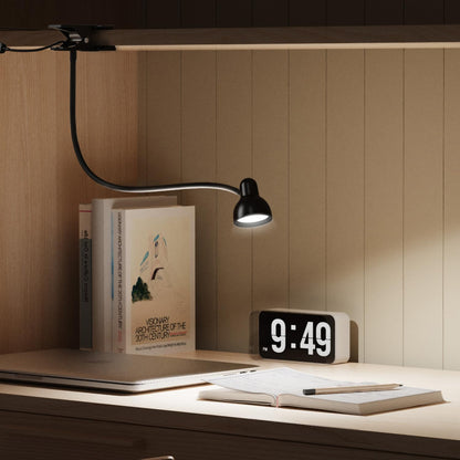 Glocusent Clip-on Night Light - Relaxing Self-Care Reading Companion, Smooth Fade 1-Minute Auto Off Timer Light