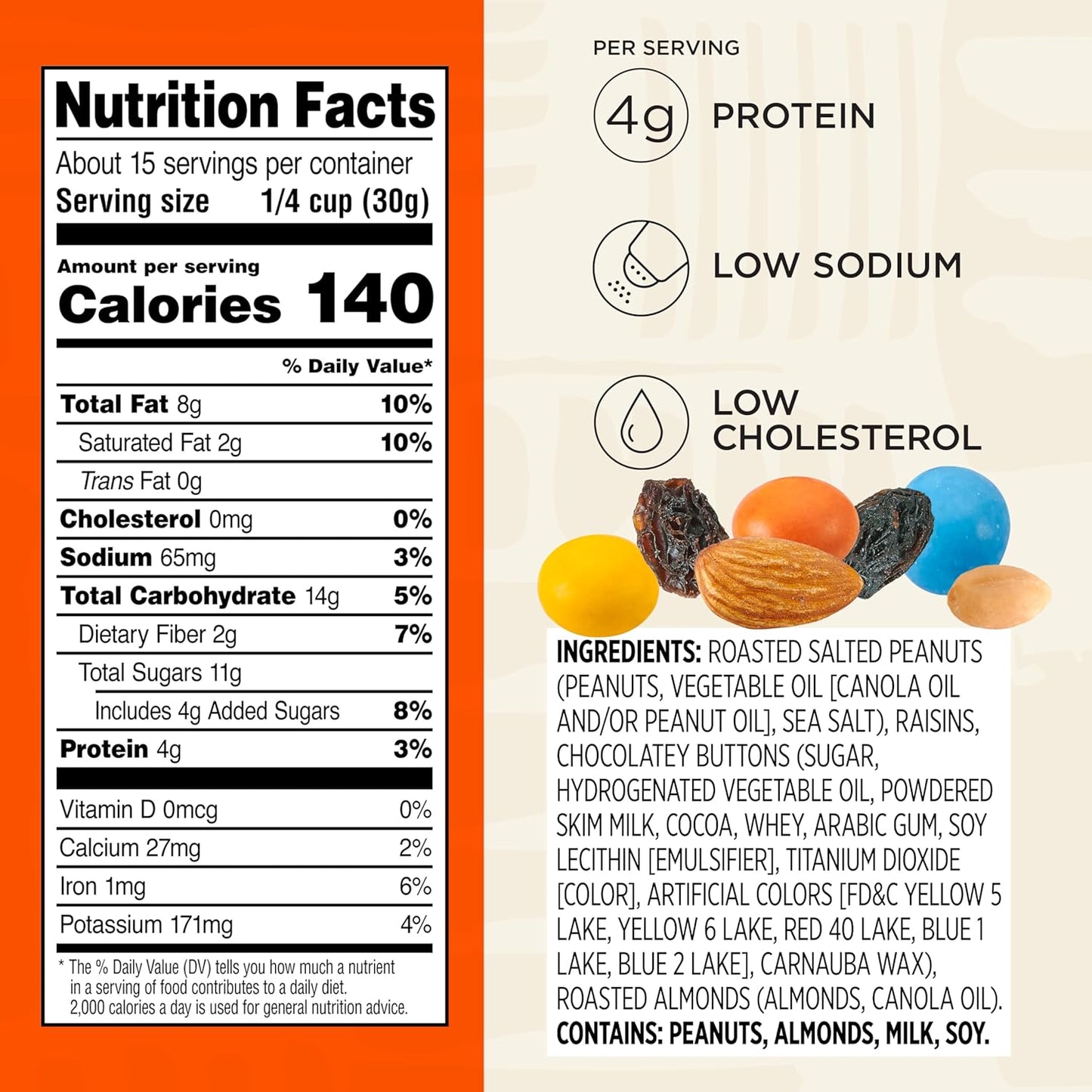 gluten-free, kosher certified, low sodium, and low cholesterol formulation
