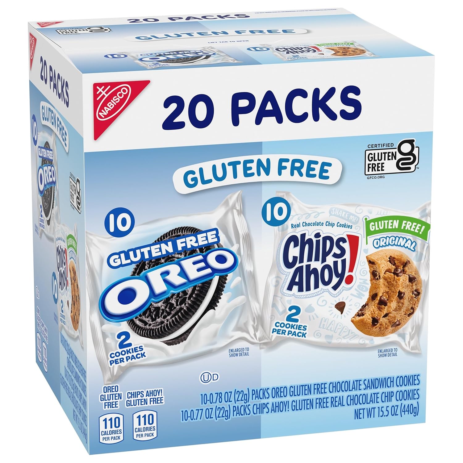 Gluten Free OREO & CHIPS AHOY! Variety Pack – Conference Room and Reception Area Treats for Shared Workspaces