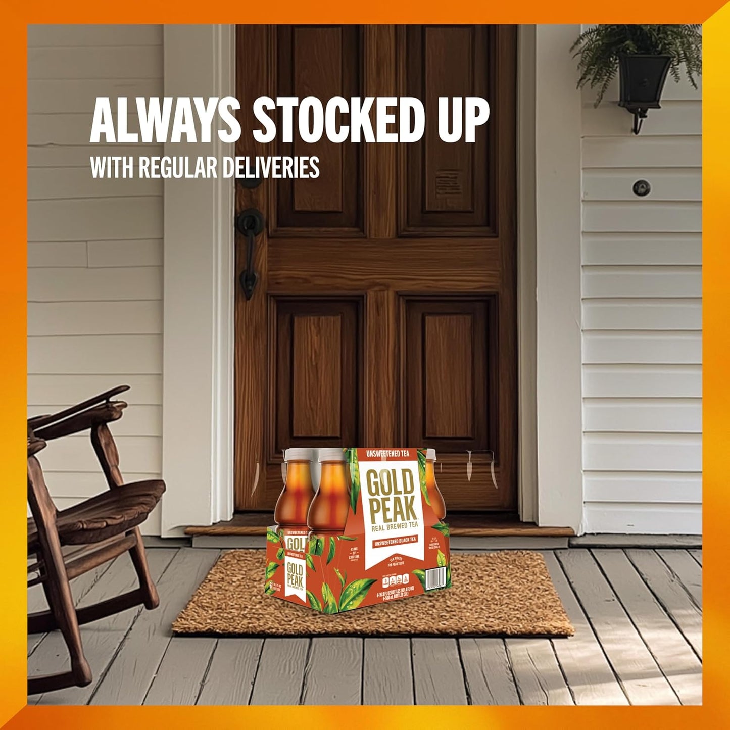 Gold Peak Real Brewed Tea – Refreshing Patio Companion for Outdoor Dining, 16.9 fl oz 6 Pack