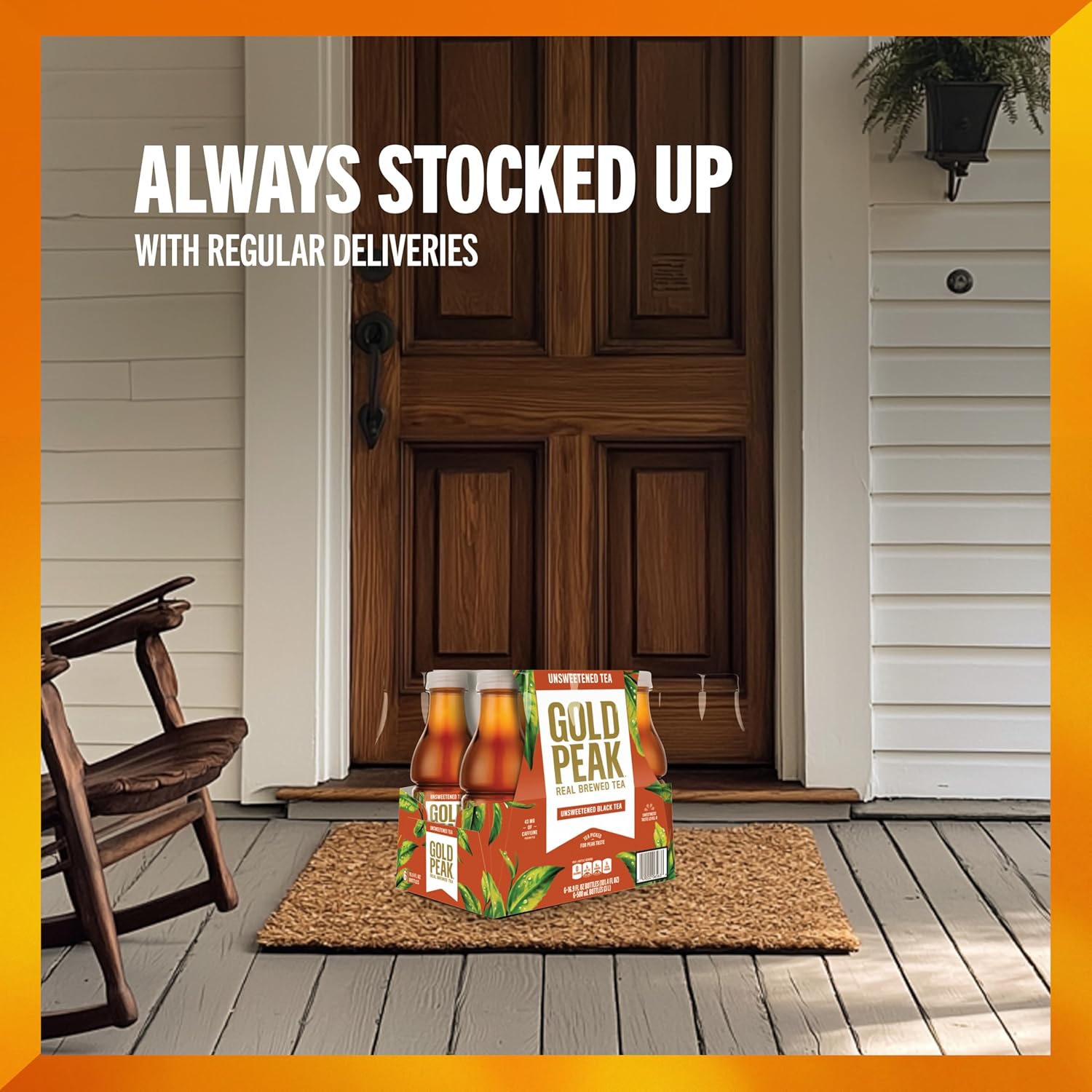 Gold Peak Real Brewed Tea – Refreshing Patio Companion for Outdoor Dining, 16.9 fl oz 6 Pack