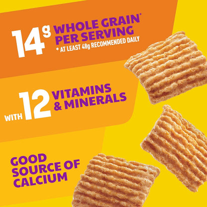 Golden Grahams Breakfast Cereal, Crispy Graham-Flavored Squares, No Prep Required – Easy Weekday Cereal for Picky Kids and Busy Parents