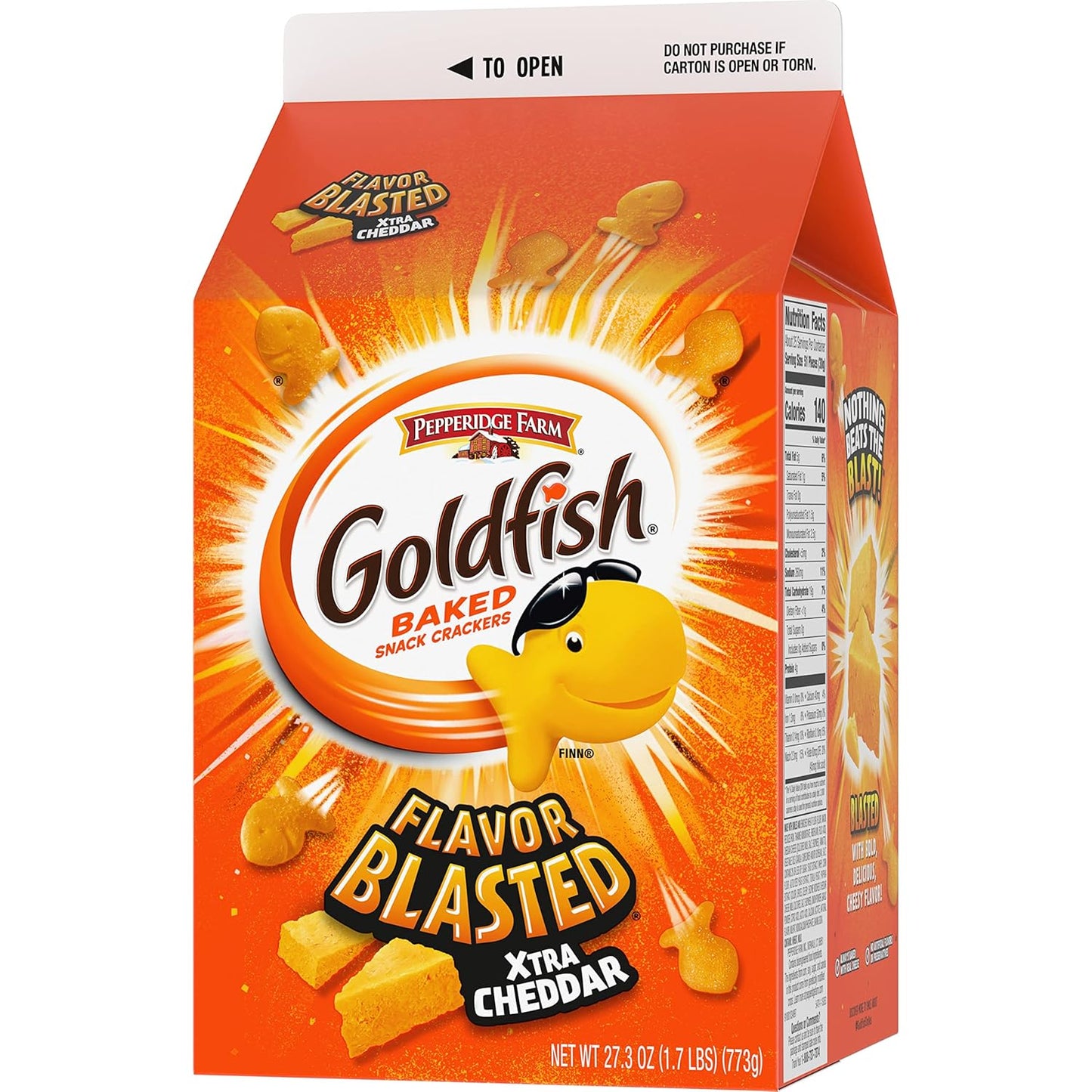 Goldfish Cheddar Cheese Crackers – Shareable Bulk Snack Gift for Party Hosts, Game-Day Entertaining, and Cookie-Swap Tables, 27.3 oz