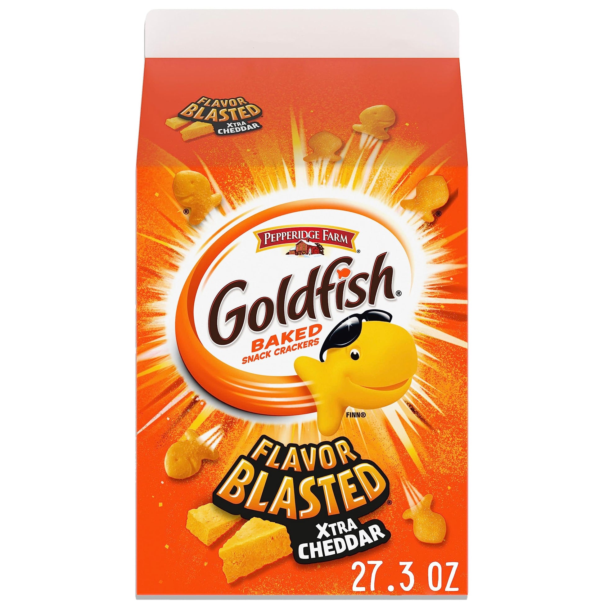 Goldfish Cheddar Cheese Crackers – Shareable Bulk Snack Gift for Party Hosts, Game-Day Entertaining, and Cookie-Swap Tables, 27.3 oz