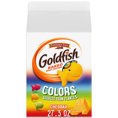 Goldfish Cheddar Cheese Crackers – Shareable Bulk Snack Gift for Party Hosts, Game-Day Entertaining, and Cookie-Swap Tables, 27.3 oz