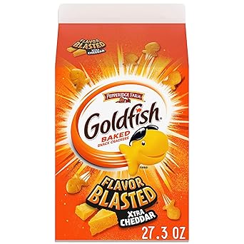 Goldfish Cheddar Cheese Crackers – Shareable Bulk Snack Gift for Party Hosts, Game-Day Entertaining, and Cookie-Swap Tables, 27.3 oz