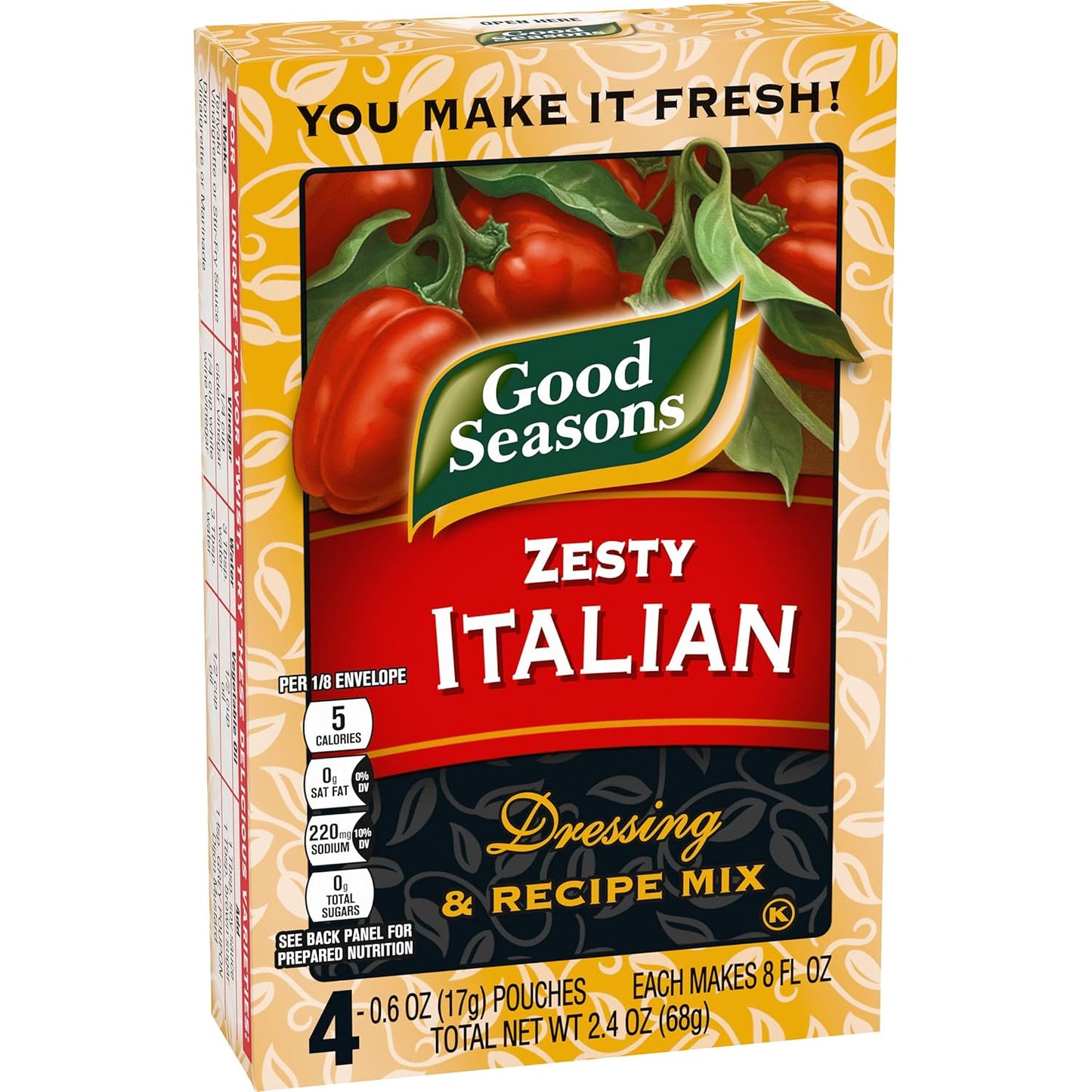 Good Seasons Zesty Italian Recipe Mix – Guilt-Free Salad Dressing & Meat Seasoning for Diet-Friendly Dinners