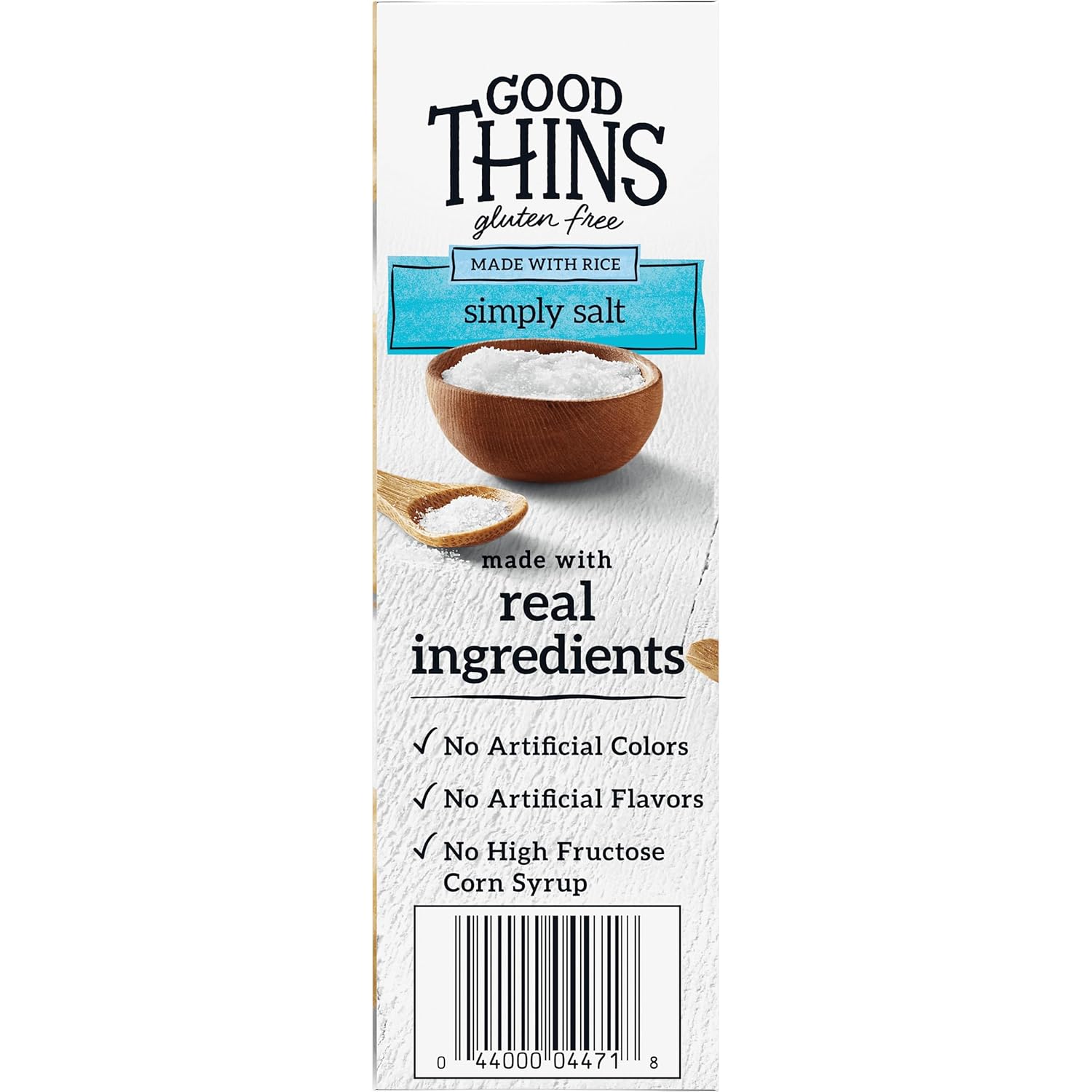 Good Thins Simply Salt Rice Snacks Gluten Free Crackers for Low-Sodium Pantry Diet, Wholesome Chewing and Hydration Ritual