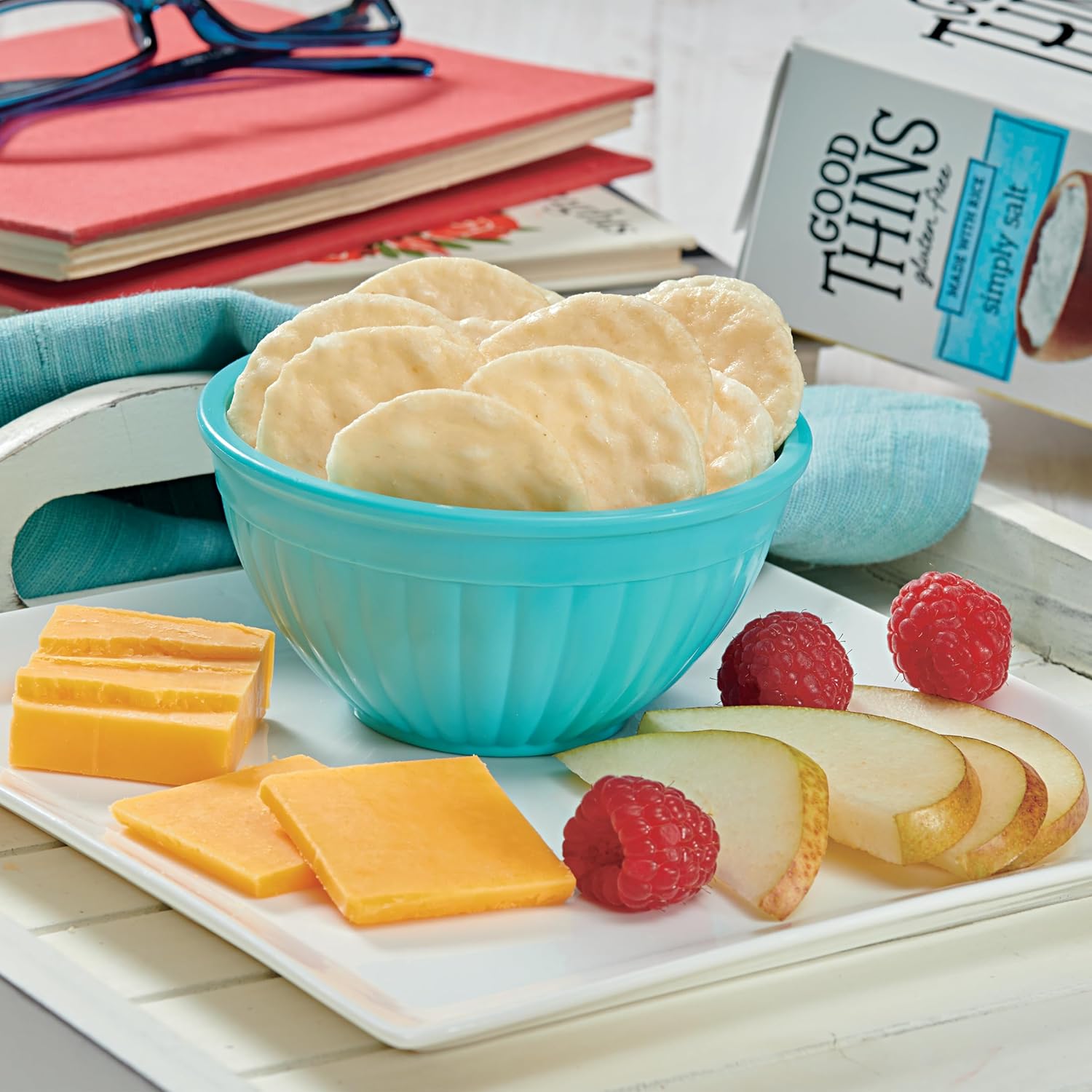Good Thins Simply Salt Rice Snacks Gluten Free Crackers for Low-Sodium Pantry Diet, Wholesome Chewing and Hydration Ritual