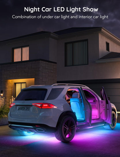 Govee Car LED Strip Lights – Child Friendly Car Cabin Lighting, Low Voltage 12V Plug and Play