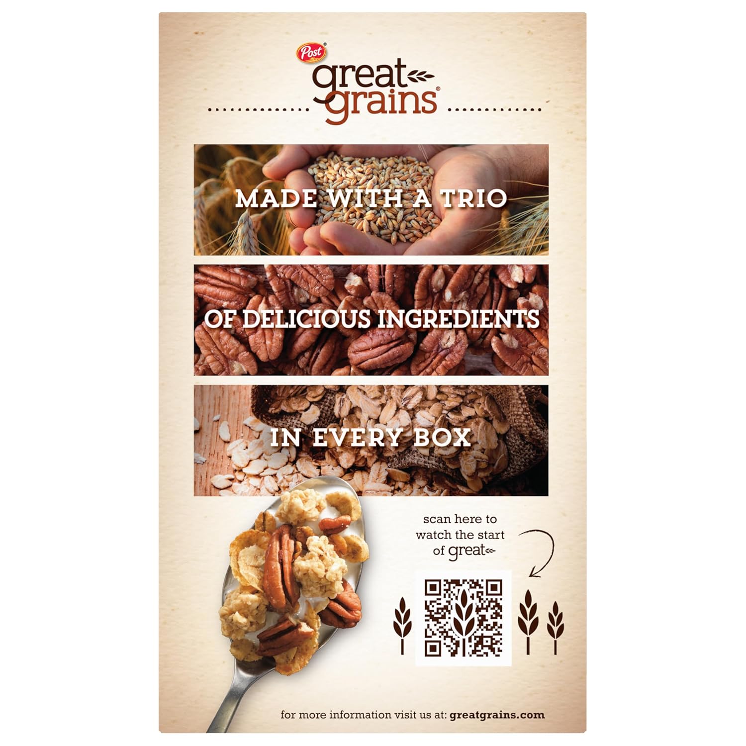 Great Grains Crunchy Pecans Cereal – Housewarming Pantry Gift for Health-Conscious Friends