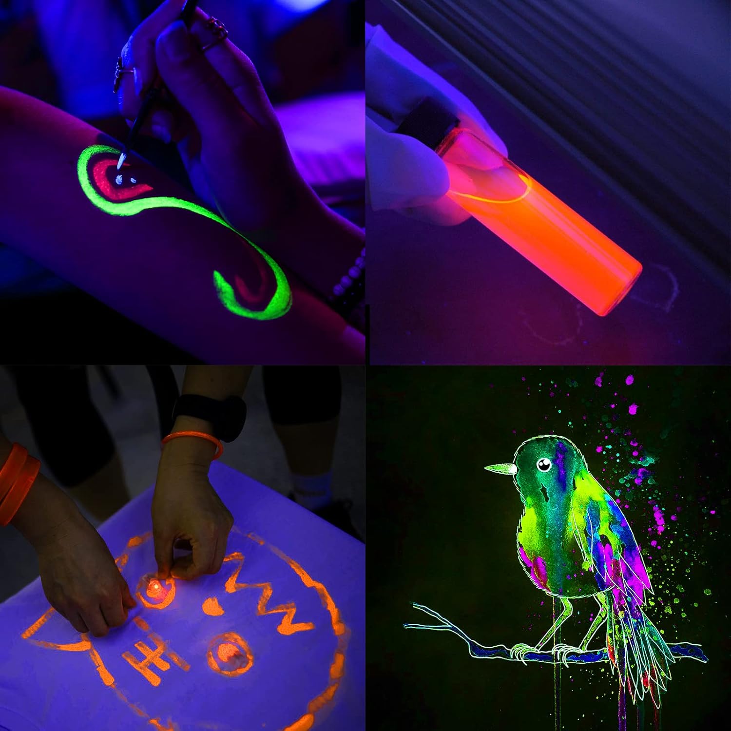 GREENIC Black Light Bar 2-Pack 10W USB – Minimalist UV LED Strip for Under-Shelf Accent Lighting and Room Decor