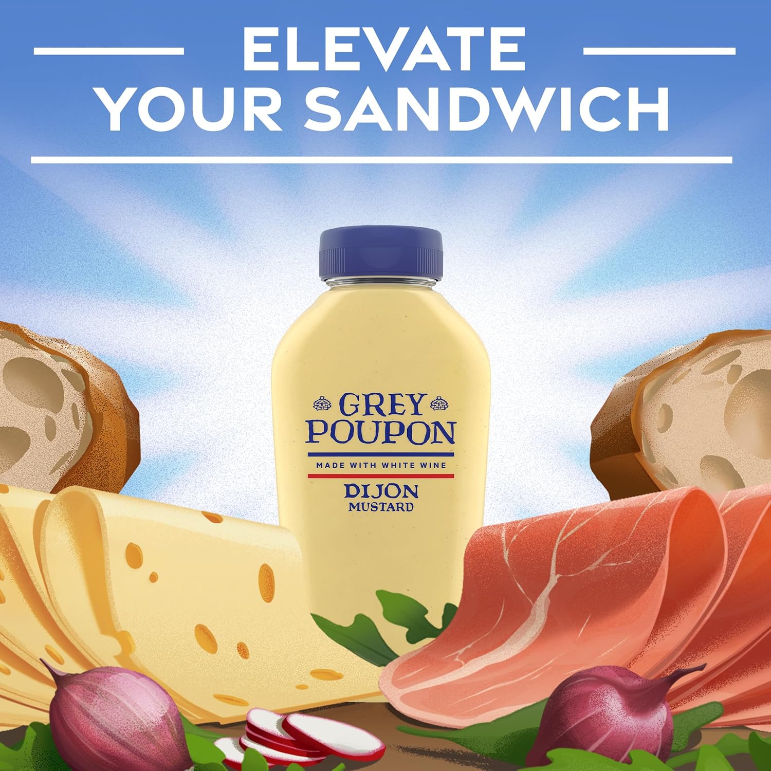 Grey Poupon Dijon Mustard – All-in-One Condiment Solution for Busy Workdays and Streamlined Pantry Organization