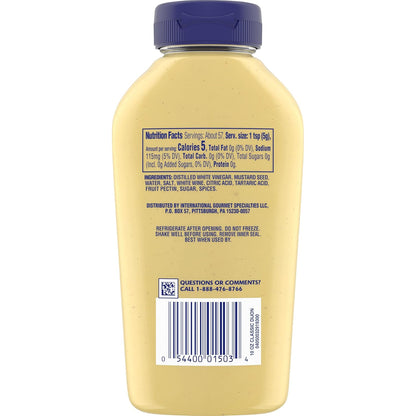 Grey Poupon Dijon Mustard – All-in-One Condiment Solution for Busy Workdays and Streamlined Pantry Organization