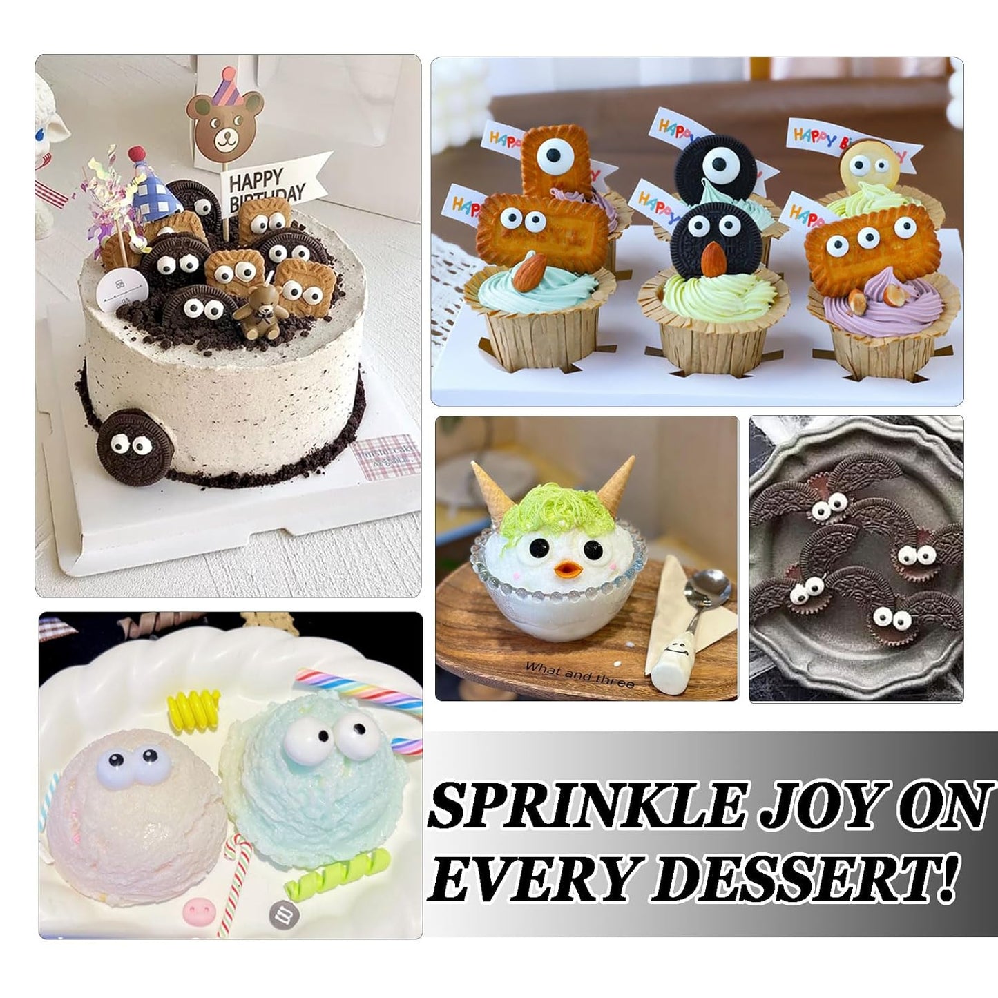 Halloween Eye Sprinkles for Cookies – Travel-Friendly Toppers for Outdoor Picnic and Tailgate Treats