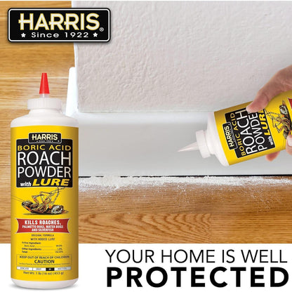 HARRIS EPA Registered Roach Powder – Useful Holiday Gift for Apartment Dwellers Battling Infestations