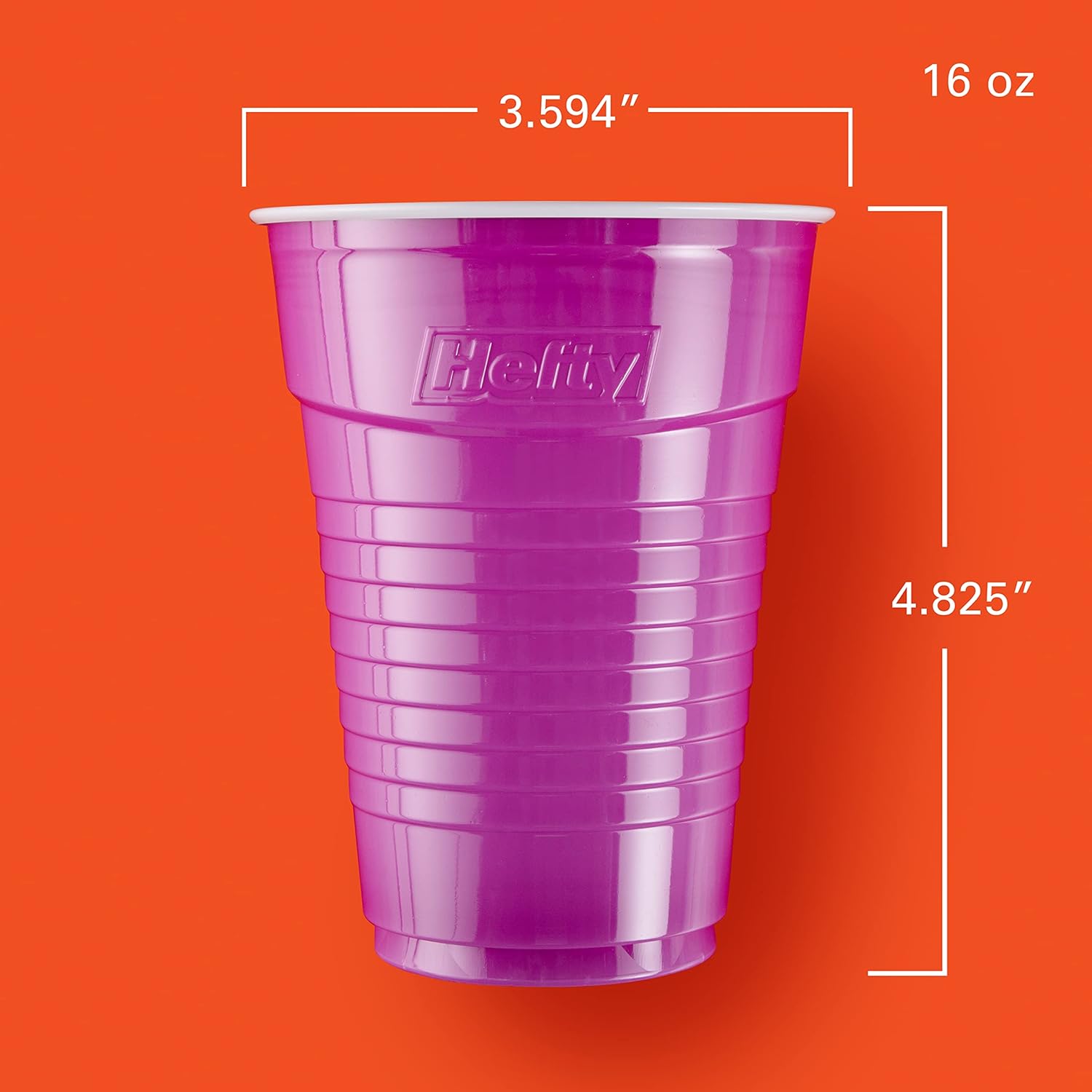 Hefty Party On Patriotic Disposable Cups – Safe Stress Free Drinkware for Pet Friendly Homes and Busy Hosts, 76 Count Set