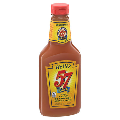 Heinz 57 Sauce for Camping Grills and Patio Dinners, Shatterproof 20 oz Bottle for On-the-Go Seasoning