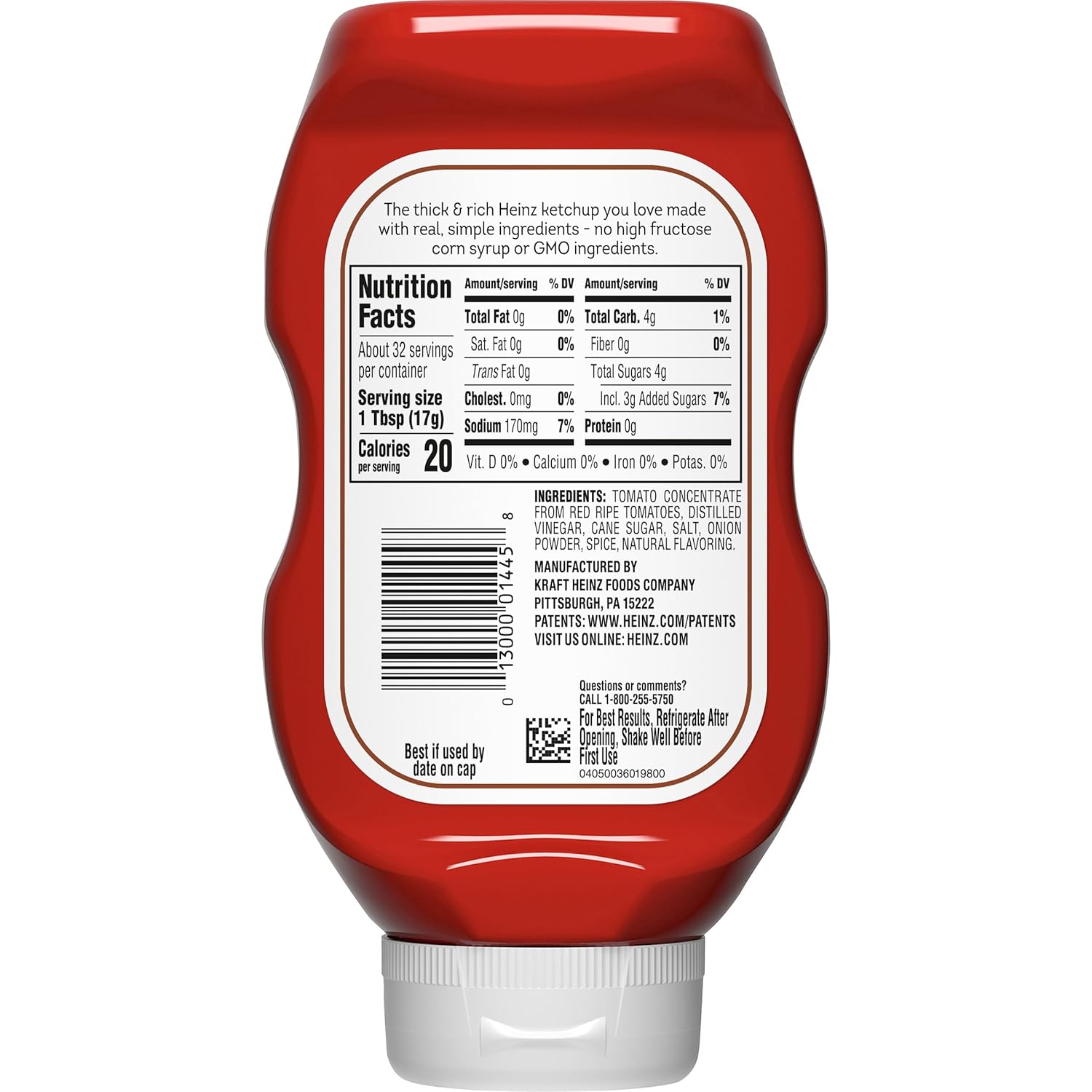 Heinz Simply Ketchup – Cleaner-Label Condiment for Kid Meals Like Nuggets, Fries, and Burgers