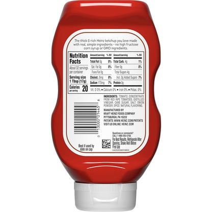 Heinz Simply Ketchup – Cleaner-Label Condiment for Kid Meals Like Nuggets, Fries, and Burgers