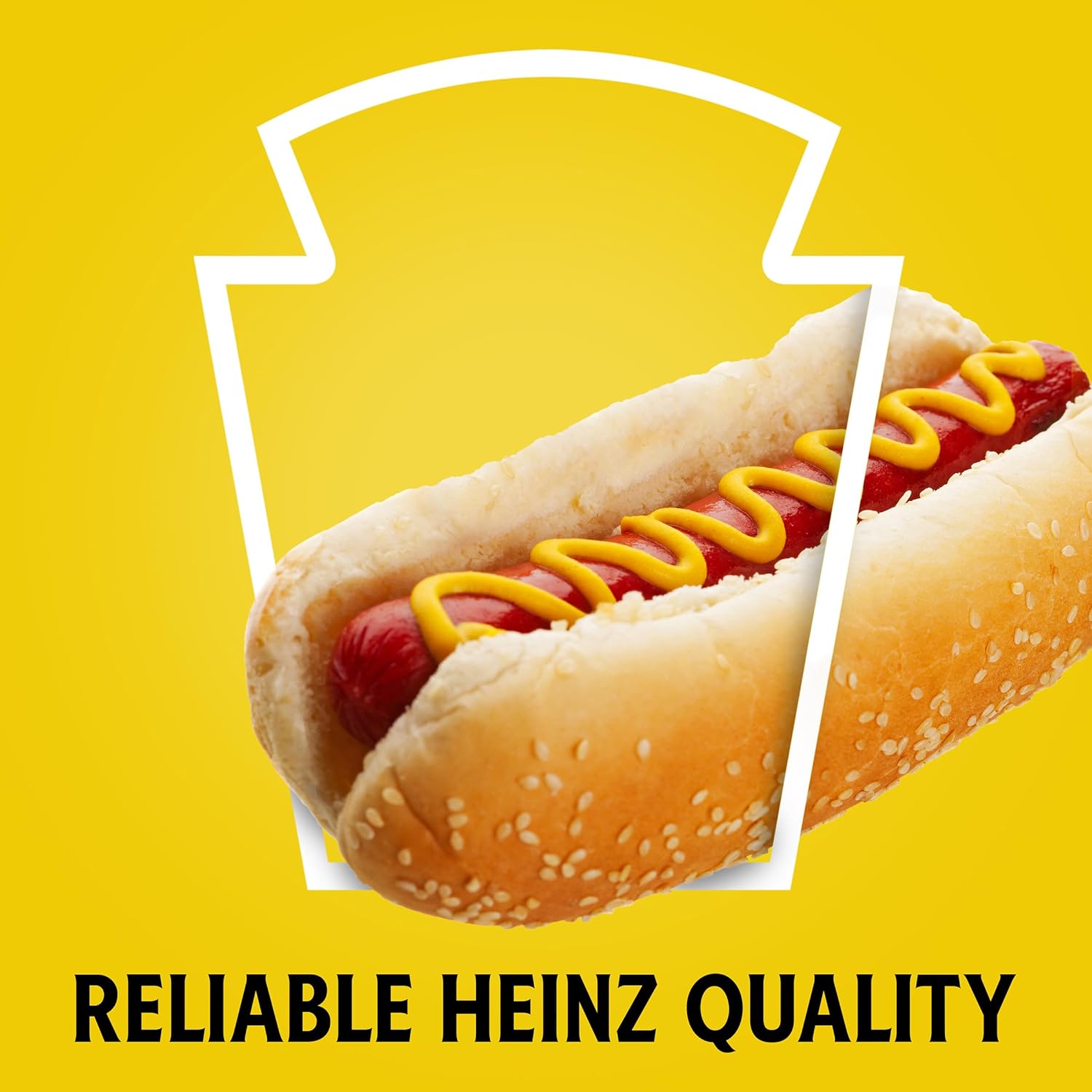 Heinz Yellow Mustard, 20 oz Bottle – Outdoor Grilling Staple for Hamburgers, Pretzels, and Vegan Dogs on the Patio