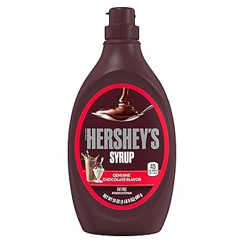 HERSHEY'S Strawberry Syrup 24 oz – Fun Flavored Squeezable Topping for Kids' Desserts and Drinks
