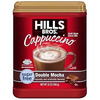 Hills Bros. Instant Cappuccino Mix Sugar Free French Vanilla – RV and Road Trip Beverage, No Equipment Required