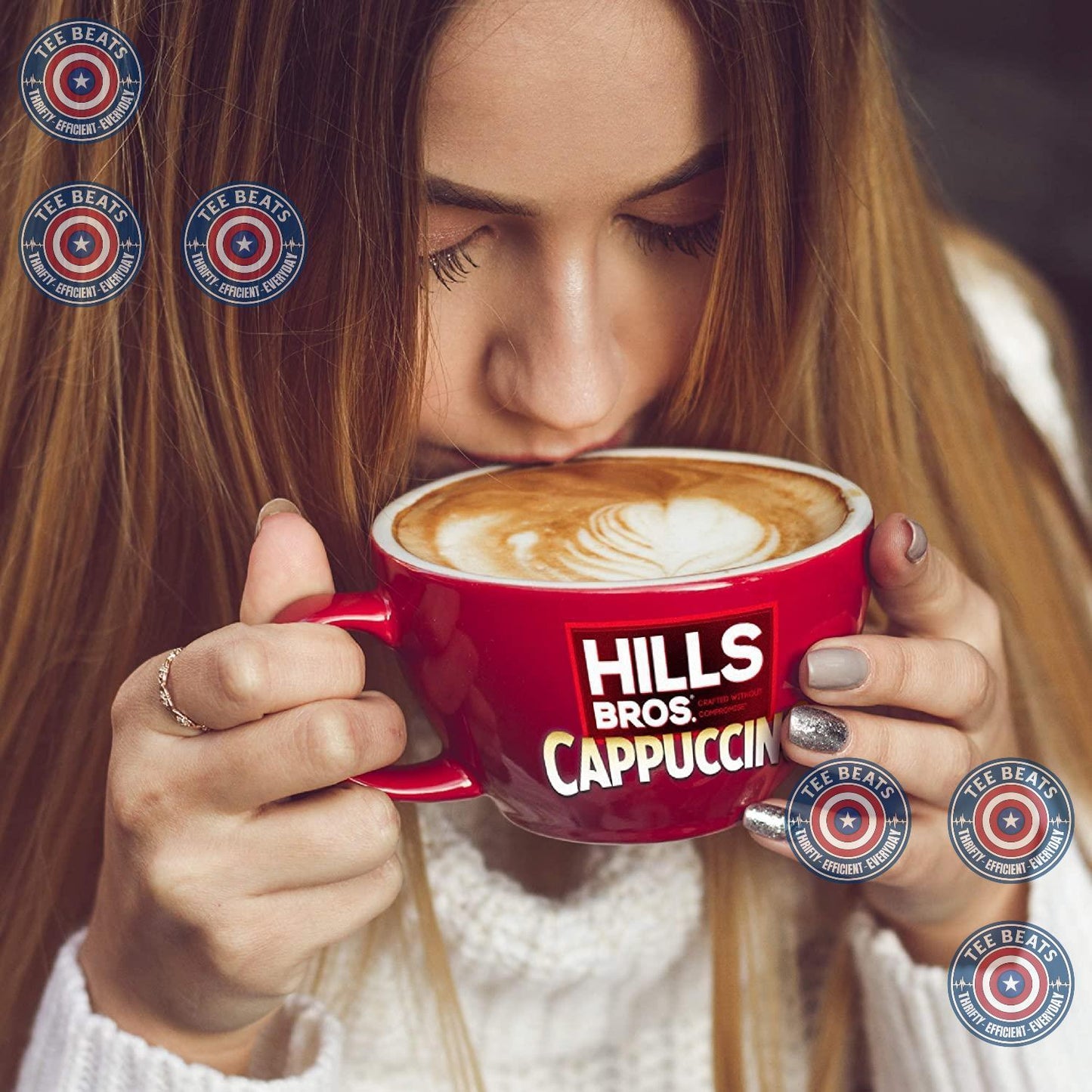 Hills Bros. Instant Cappuccino Mix Sugar Free French Vanilla – RV and Road Trip Beverage, No Equipment Required