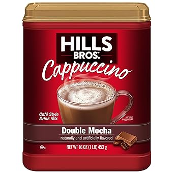 Hills Bros. Instant Cappuccino Mix Sugar Free French Vanilla – RV and Road Trip Beverage, No Equipment Required
