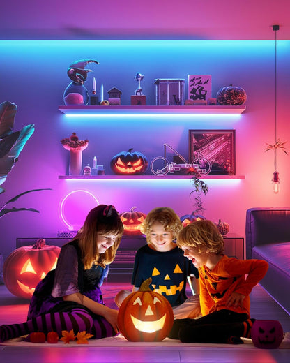 HitLights LED Strip Lights – Living Room Aesthetic Upgrade, RGB Backlight Strip for TV and Media Console Setup