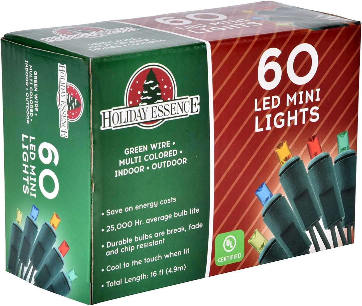 Holiday Essence LED Mini Lights for Backyard – Wrap Trees, Shrubs, and Pergolas with Multicolor Outdoor Glow