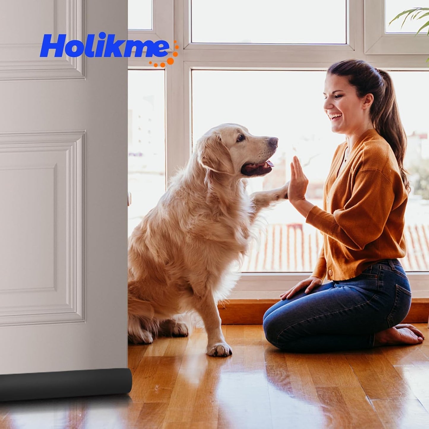 Holikme Adjustable Door Sweep – Practical Holiday Gift for Mom Who Loves a Cozy Draft Free Home