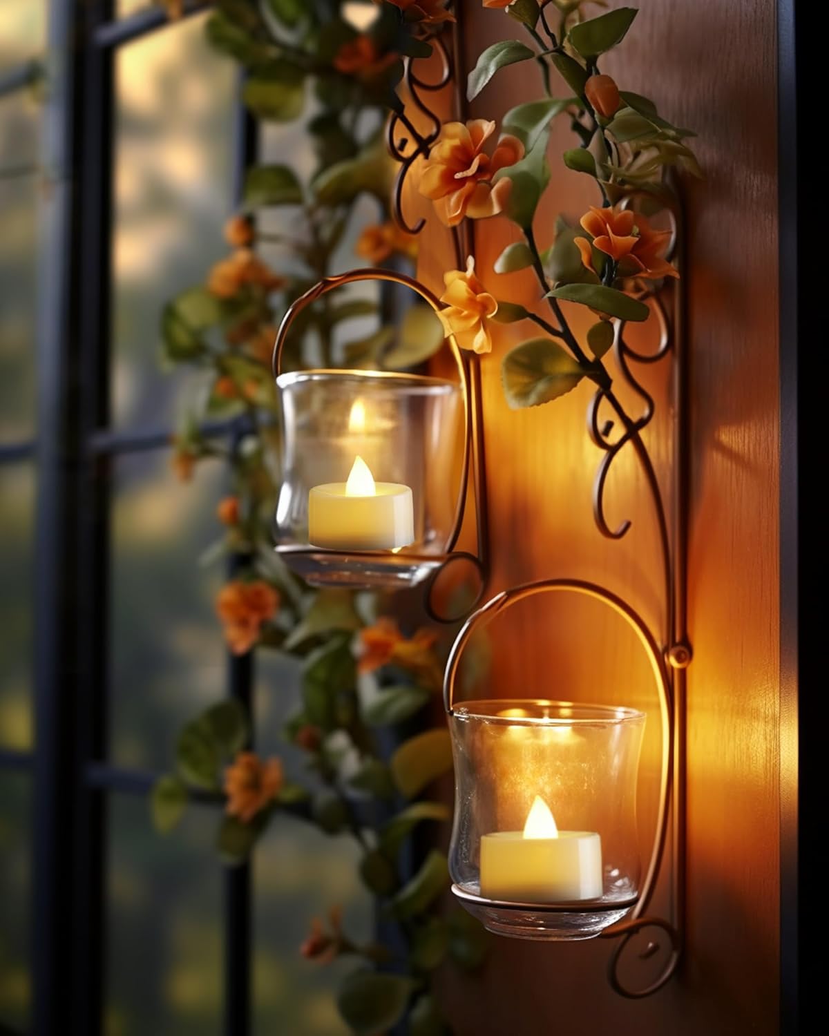 Homemory Battery Operated Tea Lights 12-Pack – Cool-Touch Fake Candles for Kids' Room, Daycare Reading Nook and Toddler Play Area