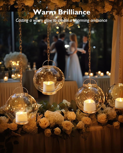 Homemory Battery Operated Votives – Child Proof Mood Lighting for Playrooms and Bedtime Routines