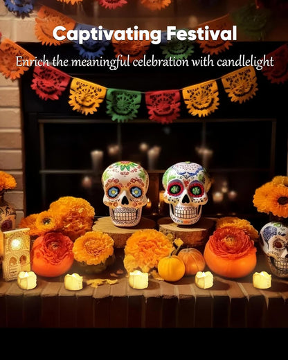 Homemory Compact Flameless Votives – Intentional Home Accent with Soft Warm Light and No Extra Cords