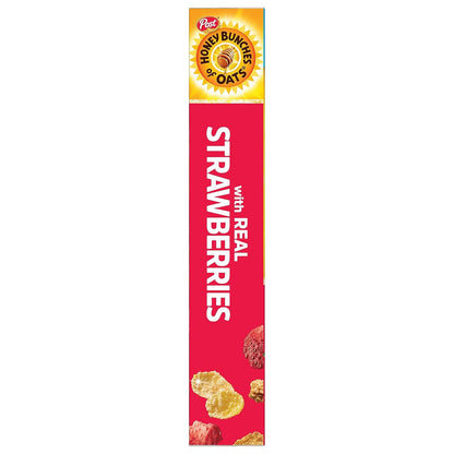 Honey Bunches of Oats with Strawberries Breakfast Cereal – Parent-Approved Whole Grain Cereal for the Breakfast Table and After-School Snacking