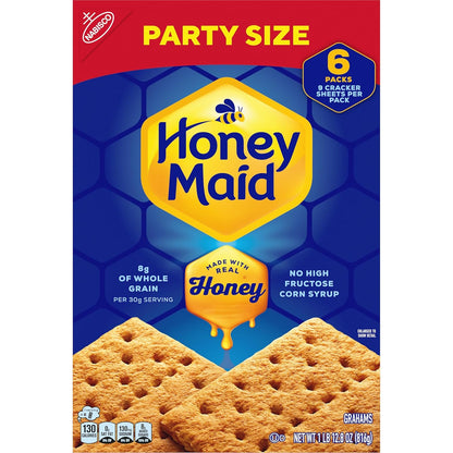 HONEY MAID Graham Crackers – After School Snack for Kids, Real Honey 28.8 oz