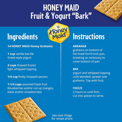 HONEY MAID Graham Crackers – After School Snack for Kids, Real Honey 28.8 oz