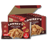 Lowrey's Bacon Curls Microwave Pork Rinds (Chicharrones) – Kid-Friendly Crunchy Snack for Lunchboxes, Road Trips, and After-School Treats