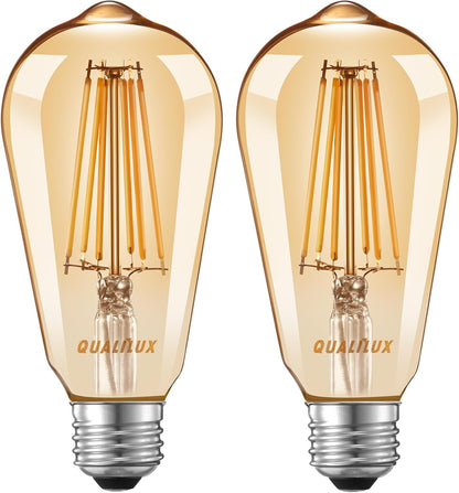 HQ-H027 Worry-Free Dusk to Dawn LED Bulb for Family Entryways, Smokeless and No Open Flame, 2-Pack