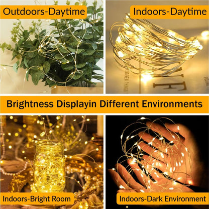 HXWEIYE LED Firefly Lights Battery Operated – Worry-Free Stair Railing and Curtain Lighting, No Open Flame