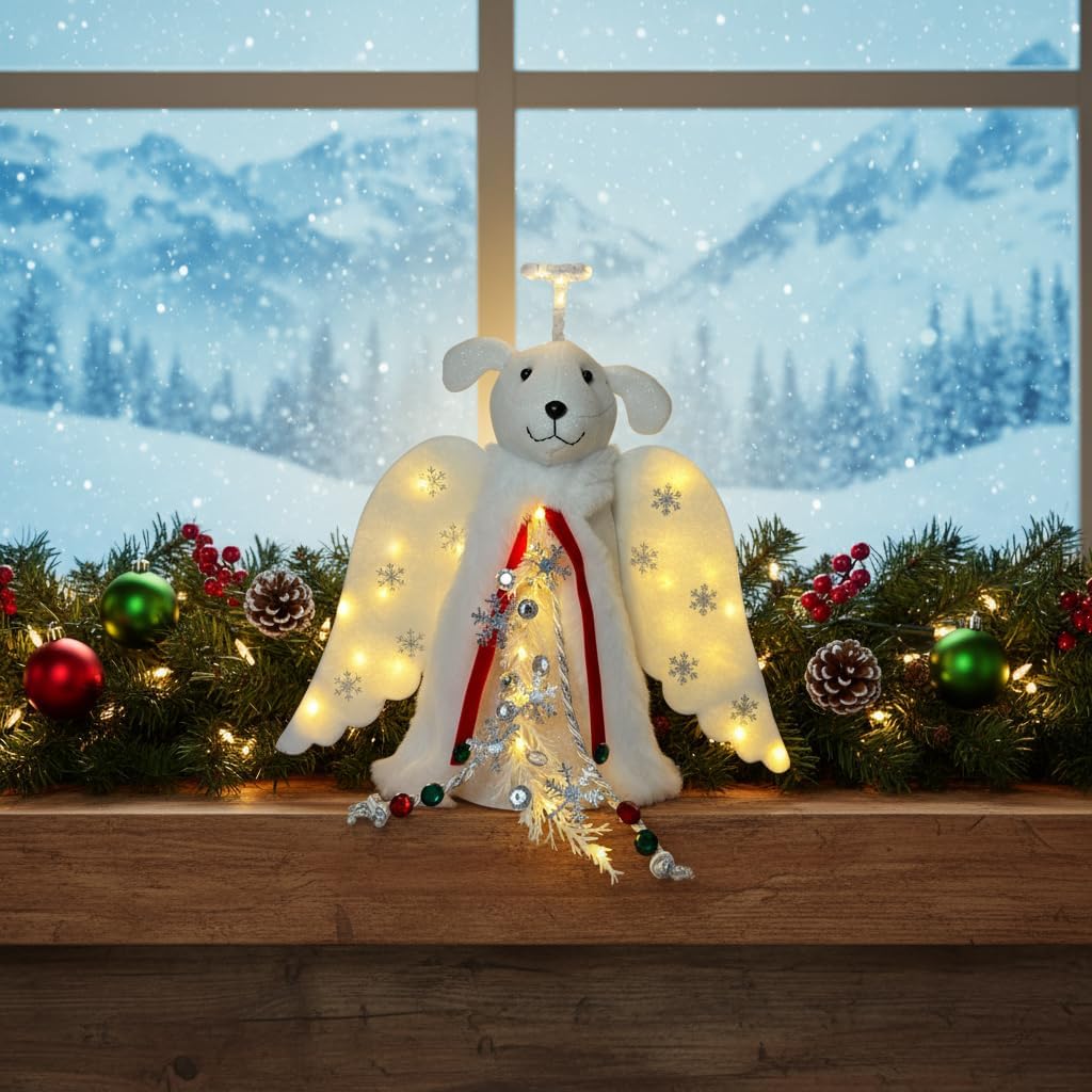 iHeartDogs Pet Angel Topper – Unique Housewarming & Valentine's Day Gift for the Dog Obsessed Friend