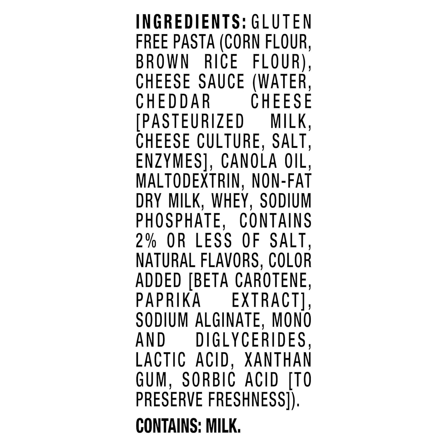 included creamy cheese sauce packet mixed post-drain