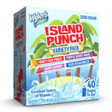 Wyler's Light Island Punch Singles to Go – Lightweight Single-Serve Vitamin C Drink Mix for Outdoor Adventures and Long Road Trips, 40 Servings
