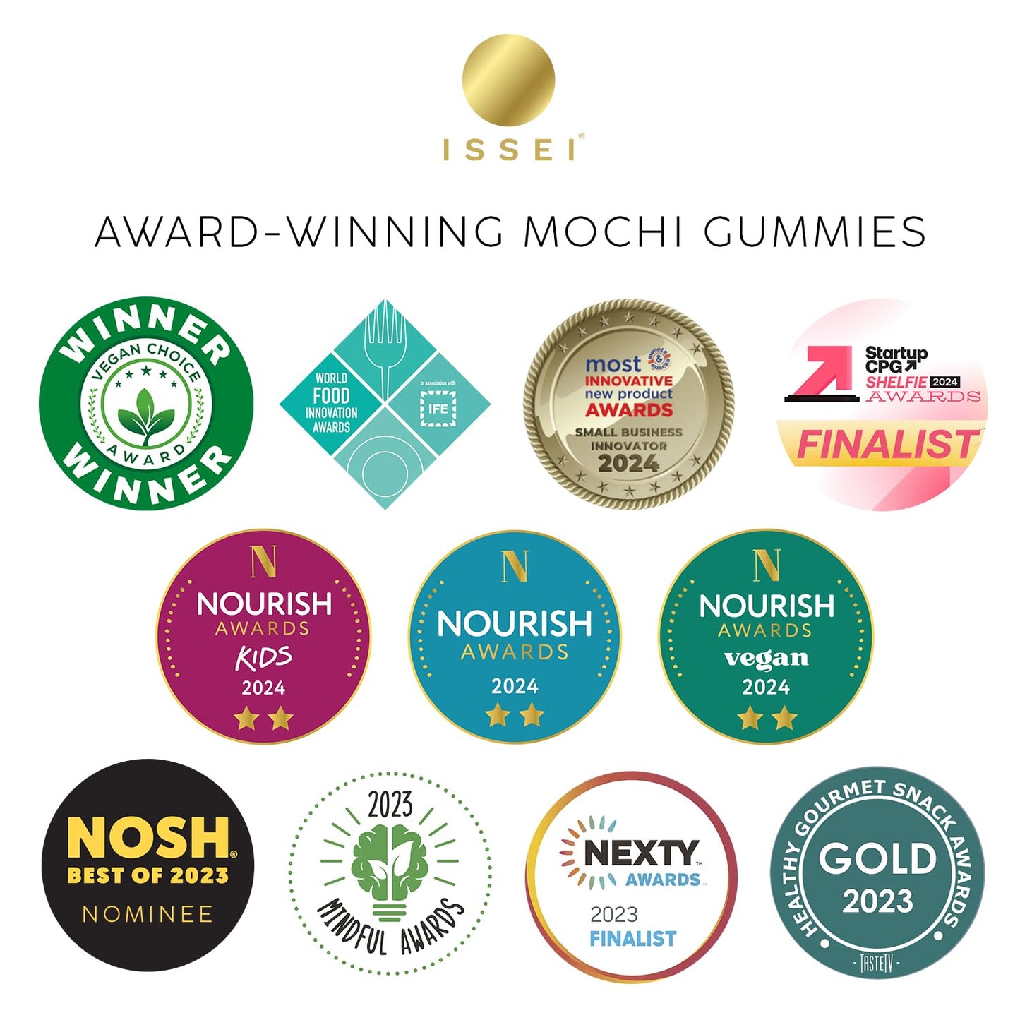 ISSEI Strawberry Mochi Gummies Chewy Candy – Dye-Free Pantry Staple for Clean-Eating Routines