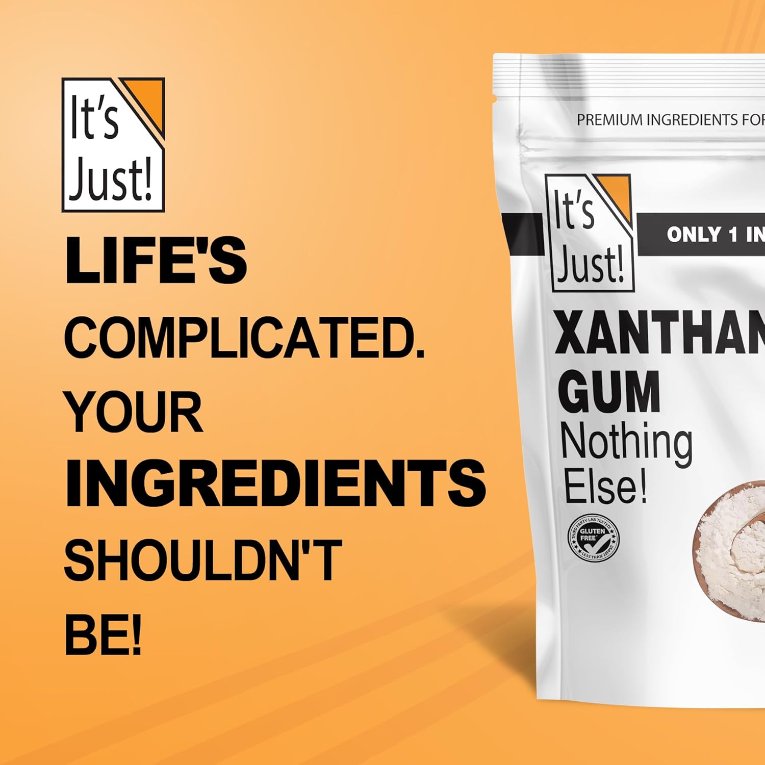 It's Just - Xanthan Gum for Nut-Free School Snack Prep, Allergy-Friendly Thickener for Lunches