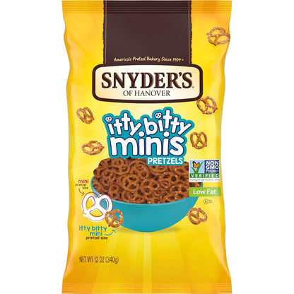 itty bitty mini pretzel size designed for small snackers and portion control