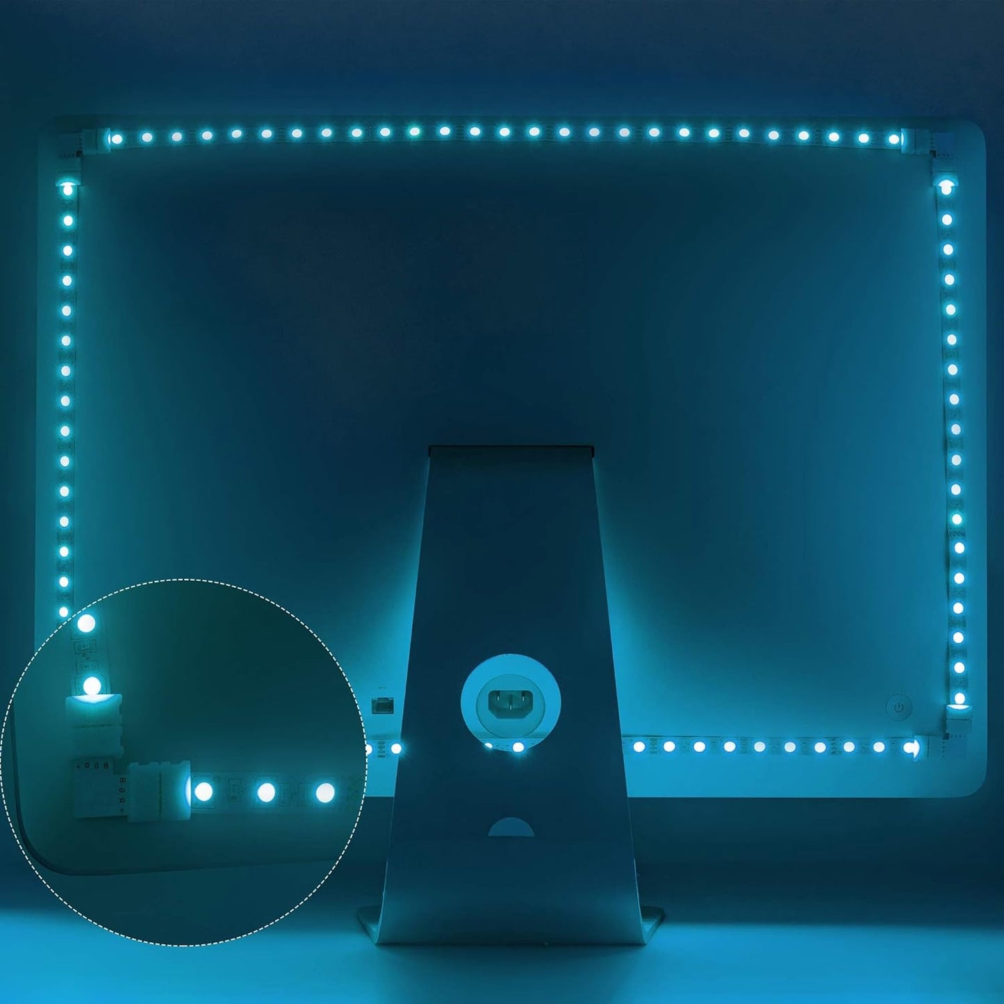 JACKYLED L Shape LED Strip Connectors for Poolside Deck and Outdoor Entertainment Area RGB Wrap-Arounds