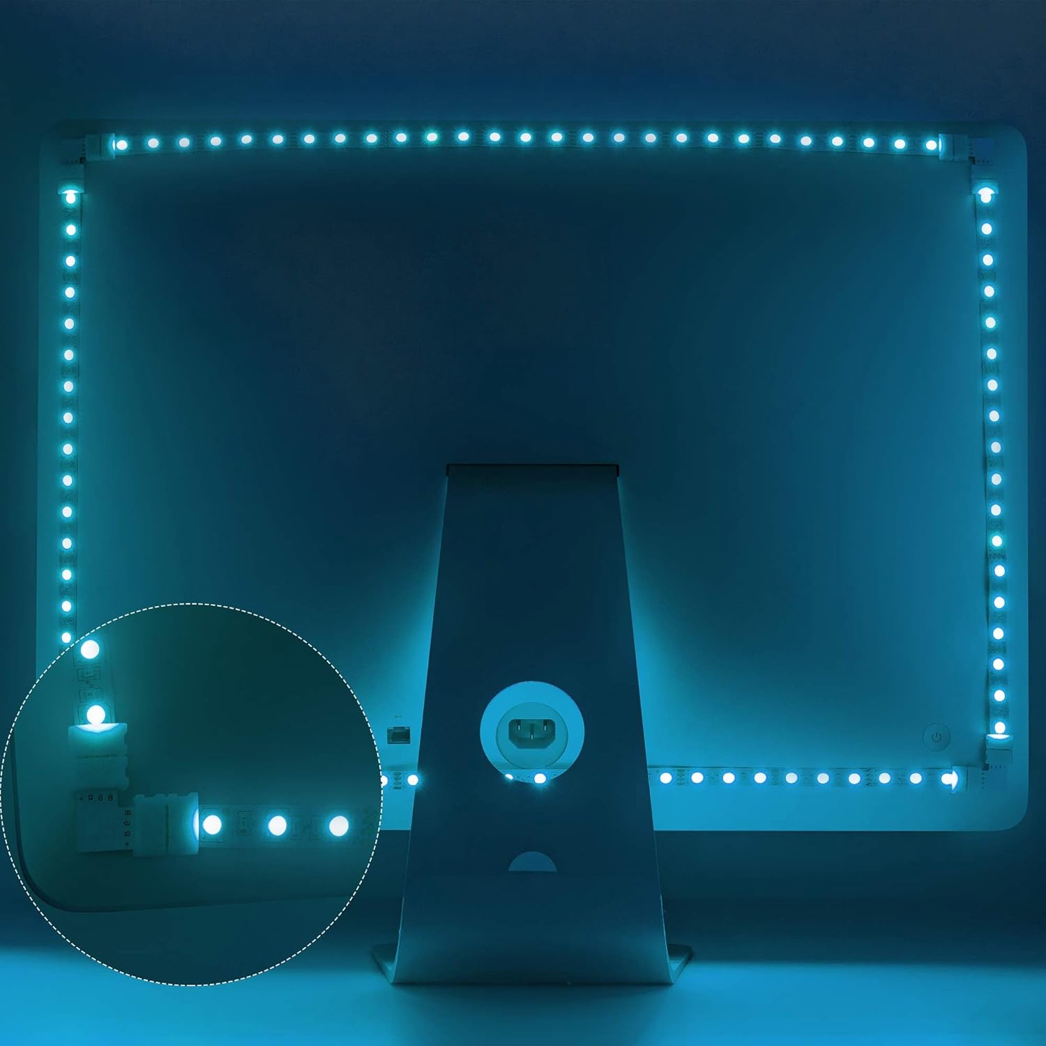 JACKYLED L Shape LED Strip Connectors for Poolside Deck and Outdoor Entertainment Area RGB Wrap-Arounds